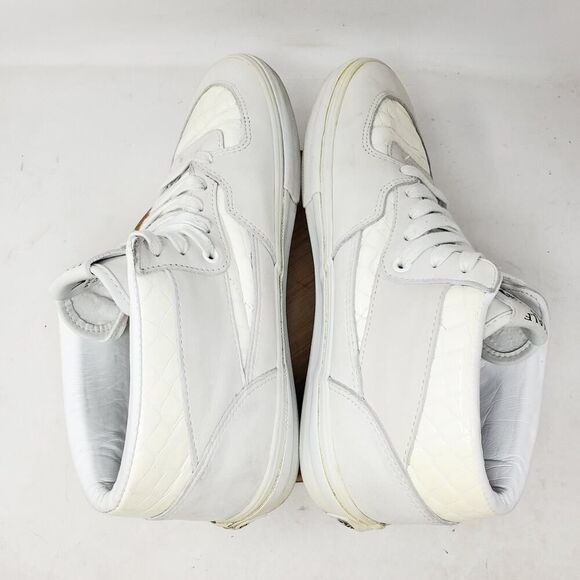 Vans Half Cab Shoes Men 11.5 White Croc Print Retro Classic Mid Skate Sneaker - Picture 10 of 13